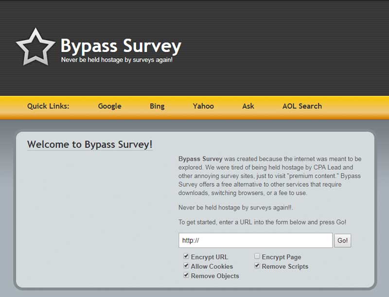 Survey Bypass